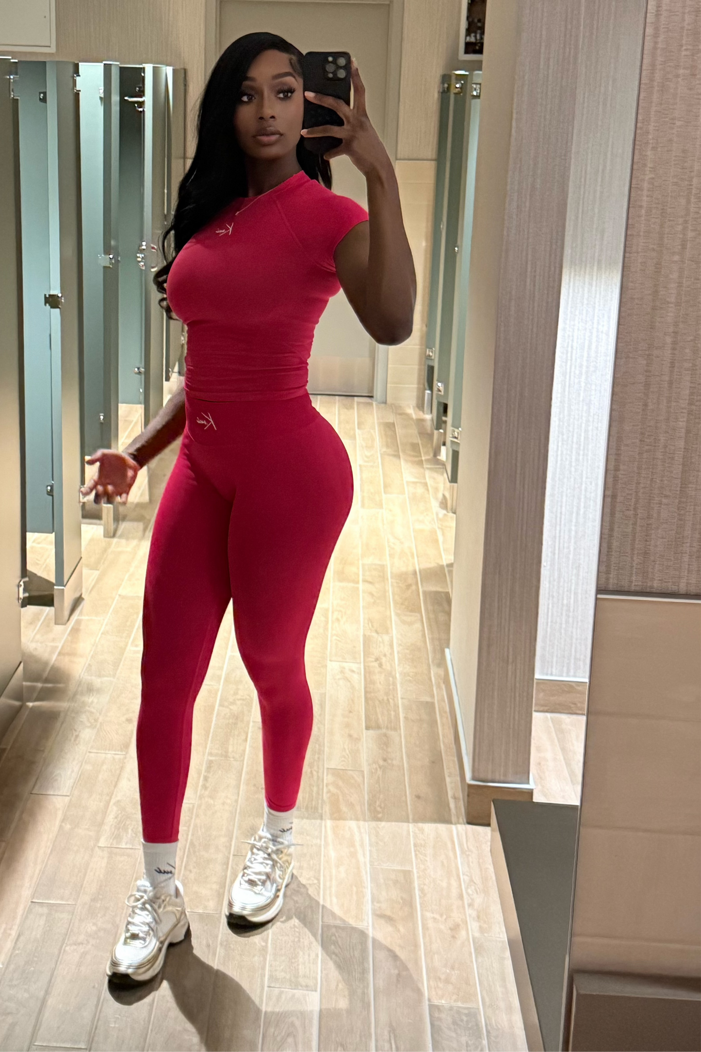 Contour Logo Legging and Baby T-Shirt