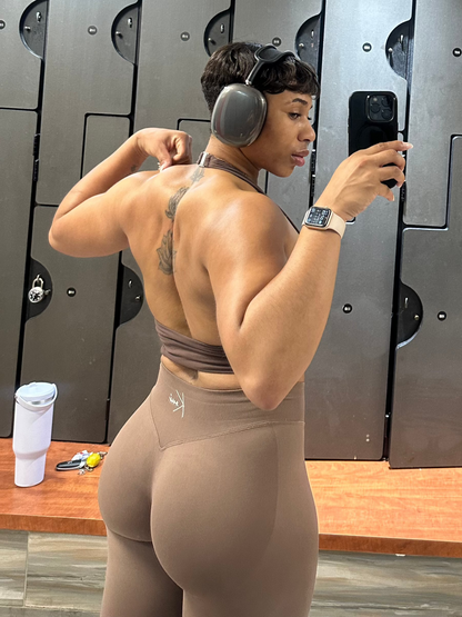 Contour Logo Halter Top